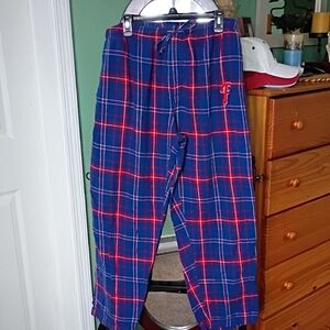 Phillies Blue and Red Plaid Flannel Pajama Pants